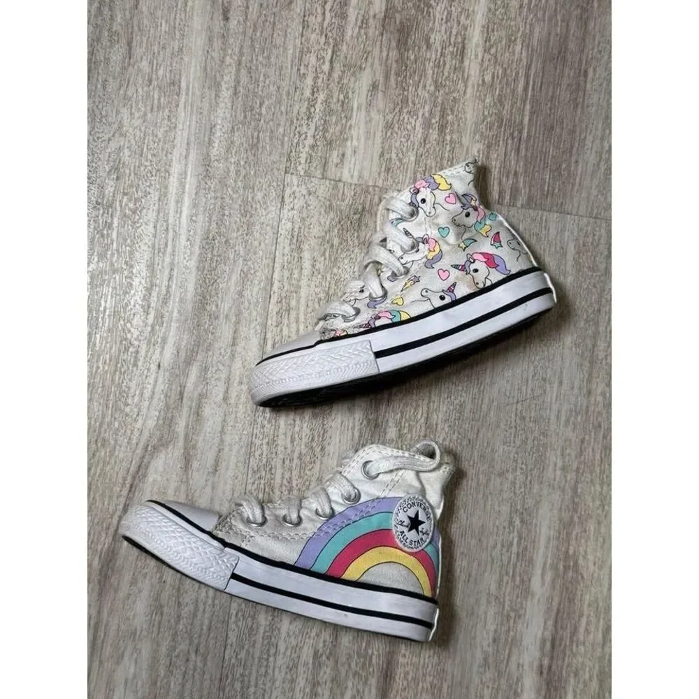Converse Unicorn Girls Hi Tops Shoes‎ Sneakers kids size 5
